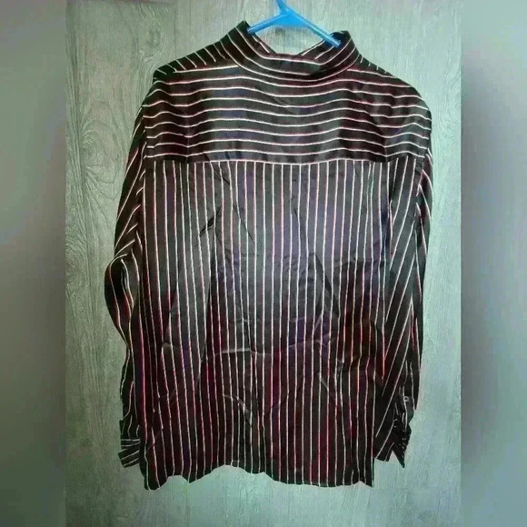 Vintage Lauren Ralph Lauren button-down Silk blouse w/ long sleeves size 2X. - Picture 2 of 5